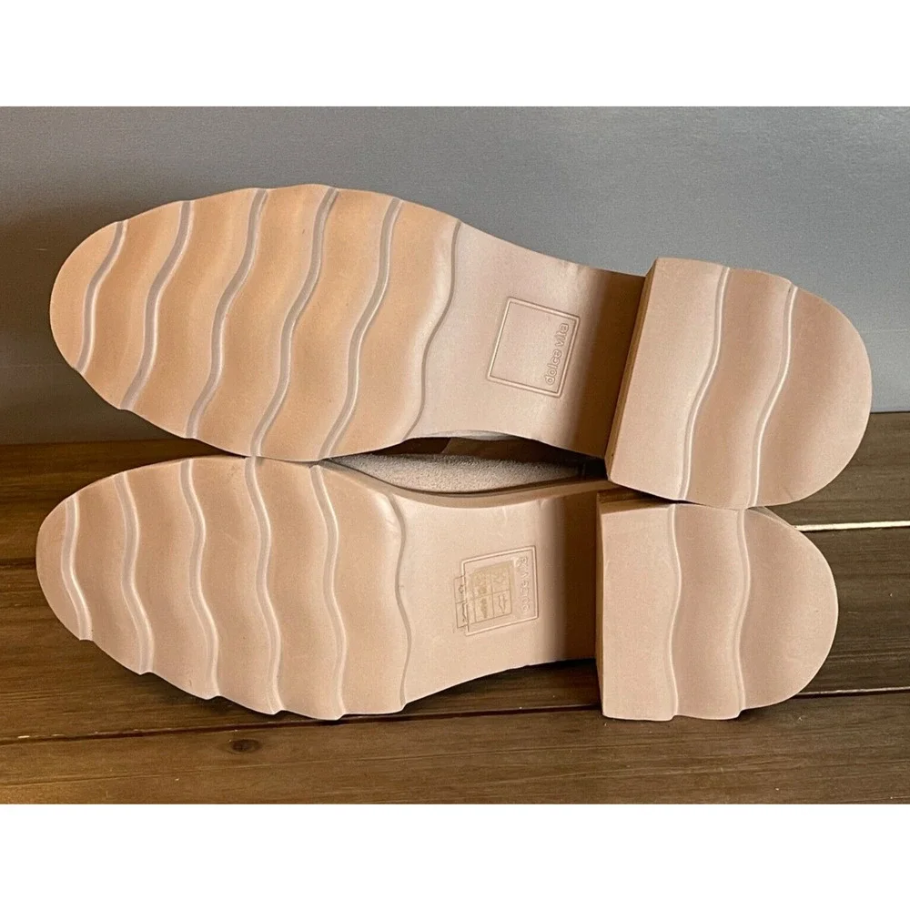 Dolce Vita Martey H2O Women's Size 10 Boots Taupe Suede Waterproof Block Heel - Picture 10 of 15